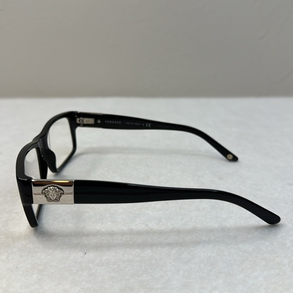 VERSACE BLACK SILVER MEDUSA OPTICAL “PRESCRIPTION” FRAMES AND BOX UNISEX - Picture 5 of 16